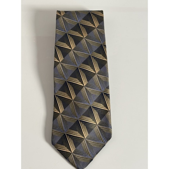 Vintage Robert‎ Talbott Studio NORDSTROM Geometric Pattern Silk Tie USA - Picture 1 of 2